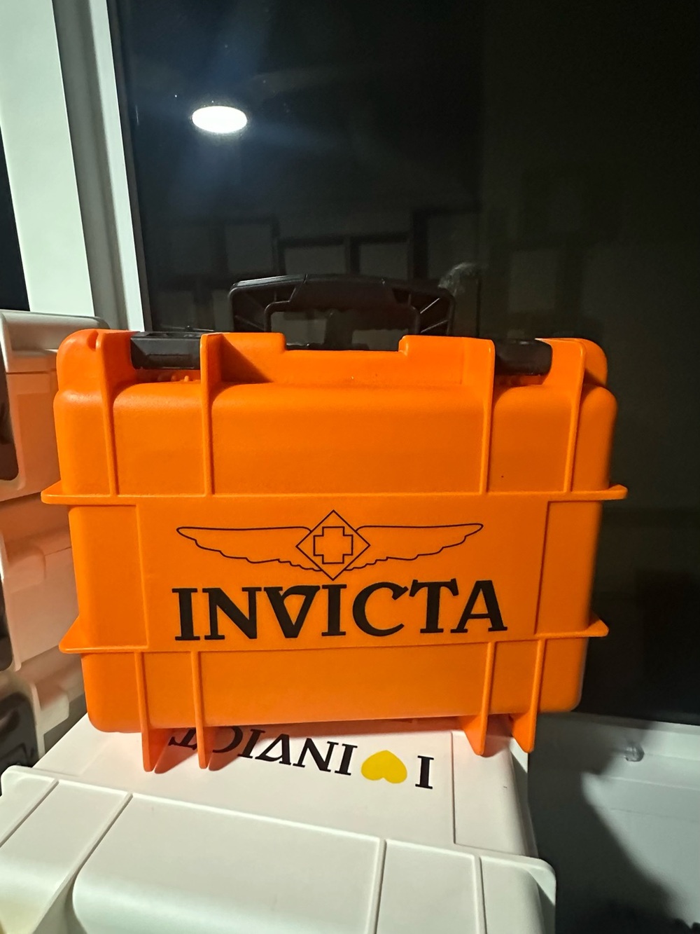Invicta Orange Protective Carrying Case with Handle 8 Slot Case